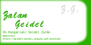 zalan geidel business card